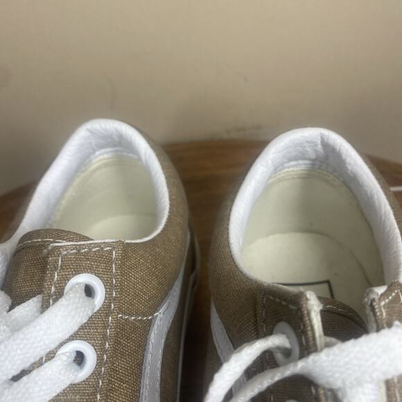 Vans Old Skool Bronze Age Womens Brown And White Size 6 Low Top Platform Shoes - Picture 8 of 10